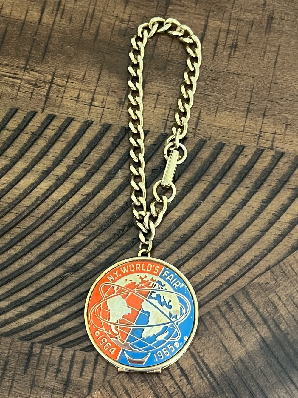 1964 1965 New York World's Fair Unisphere Locket Souvenir